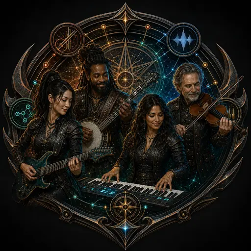 Music Warrior Network character art
