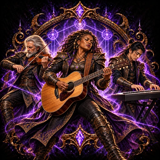 Music Warrior Network character art